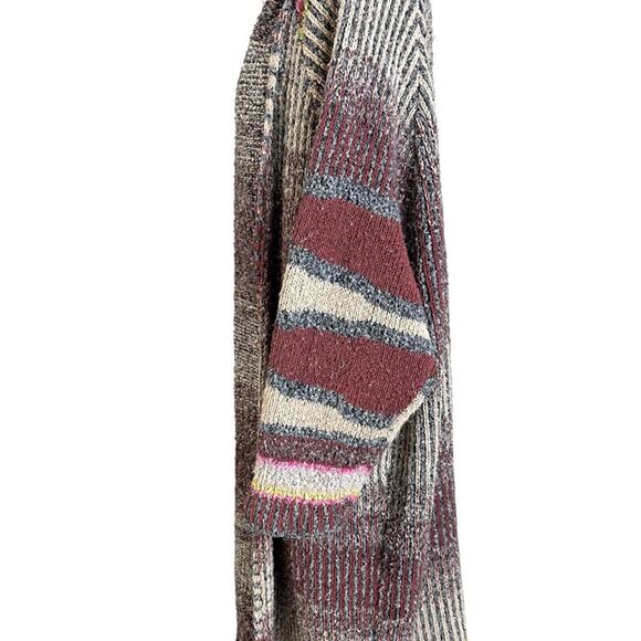 Free People Large Found My Bff Cardi Cardigan Sweater Coat in Sugar and Spice - Picture 9 of 16